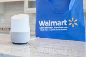 Image: Walmart | Google Home Speaker with Walmart Bag