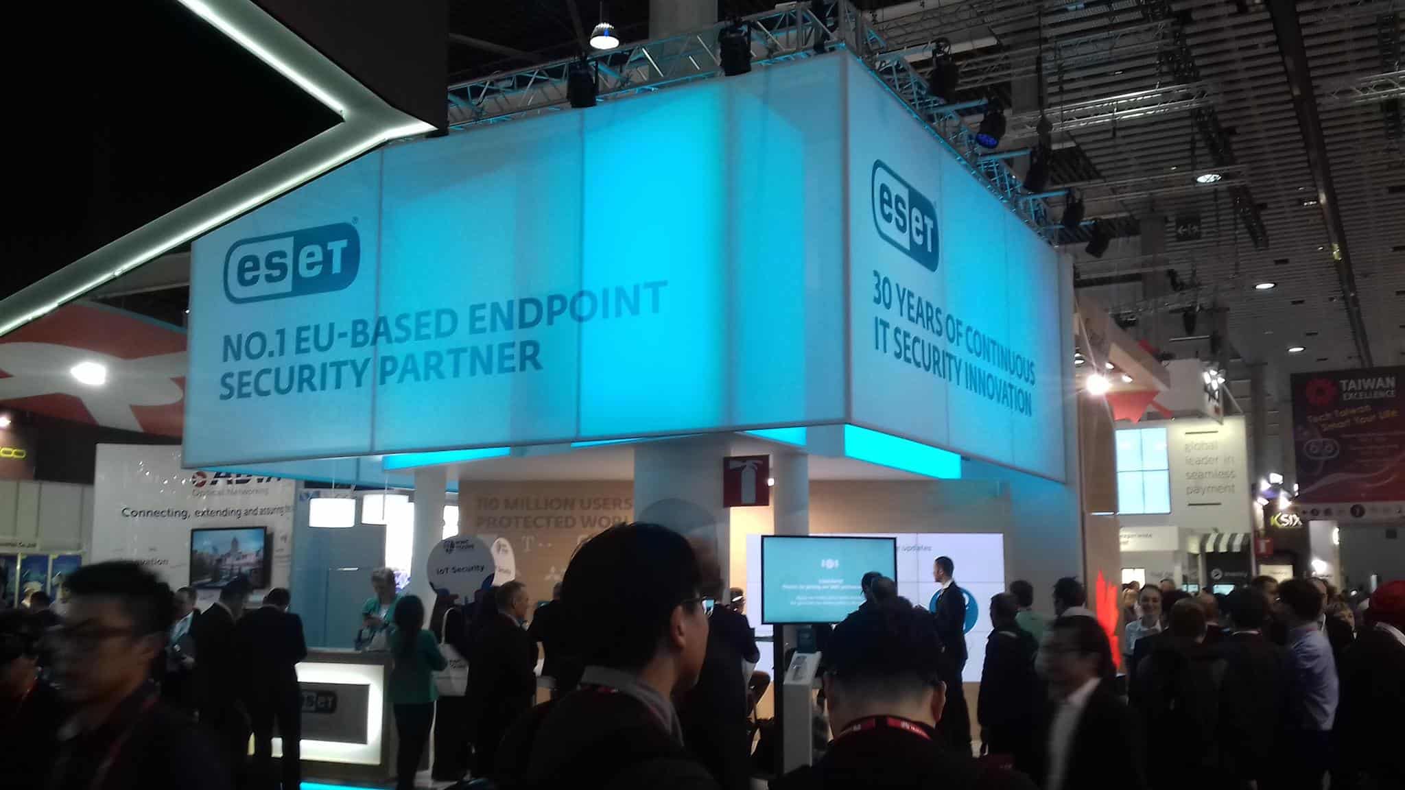 eset stand at MWC 2018