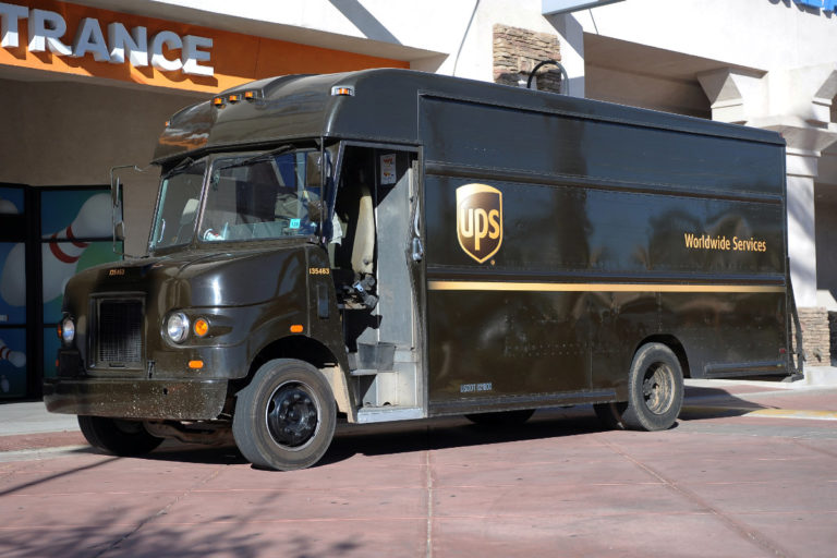 UPS delivery truck