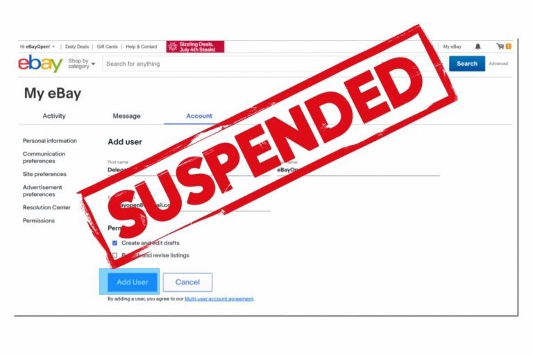 eBay Suspending Sellers’ Accounts – Offers No Human Appeal Process