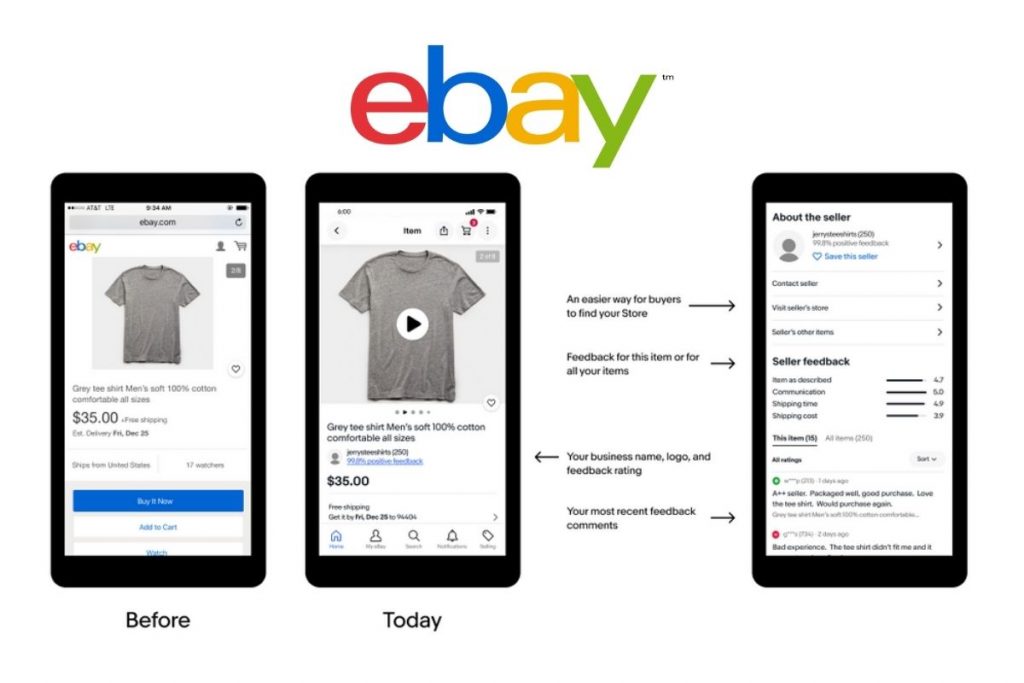 eBay Updates How Seller Information is Displayed on Mobile